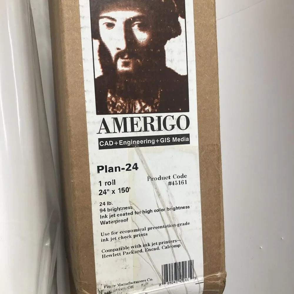 Amerigo Plan-24 CAD Engineering GIS Media Roll 94 bright‎ 24